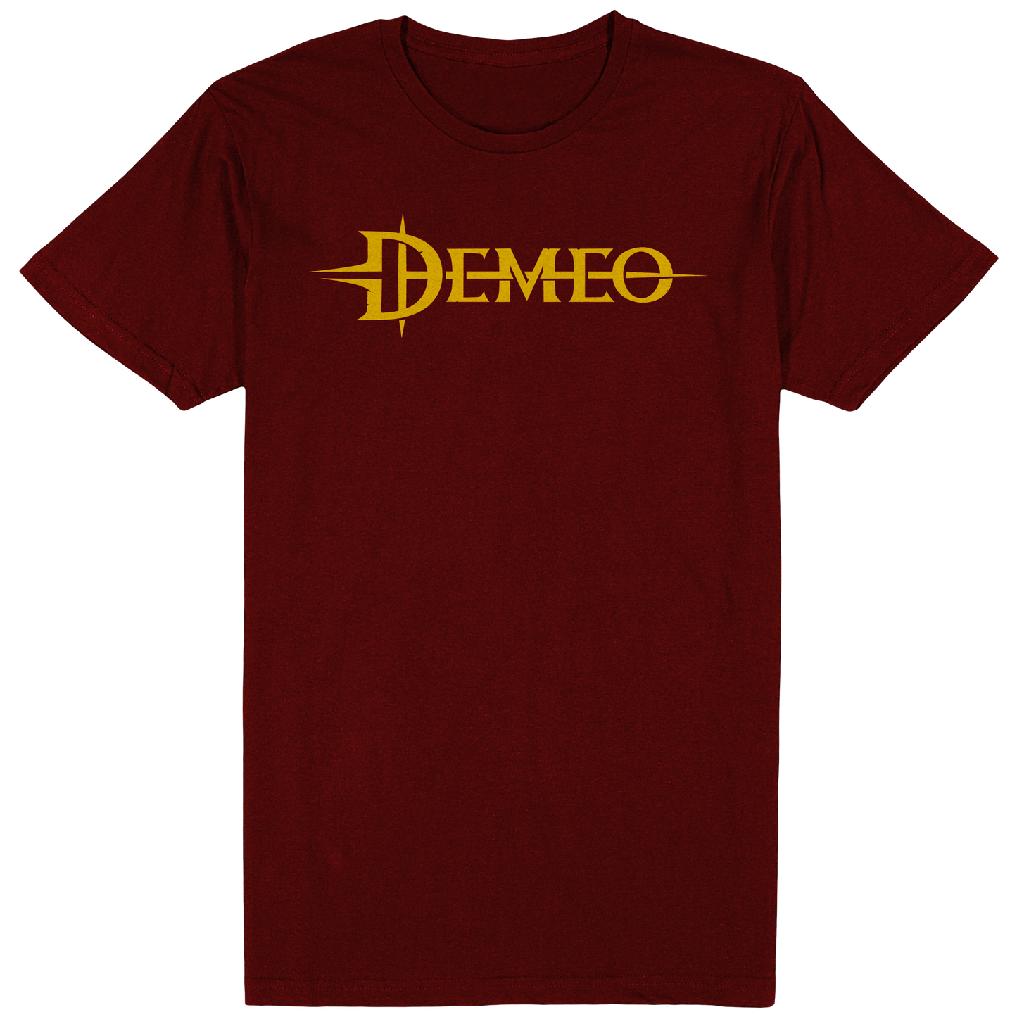 Demeo Logo Tee - Yellow/Maroon