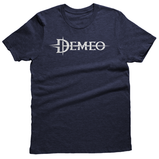 Demeo Logo Tee - White/Navy