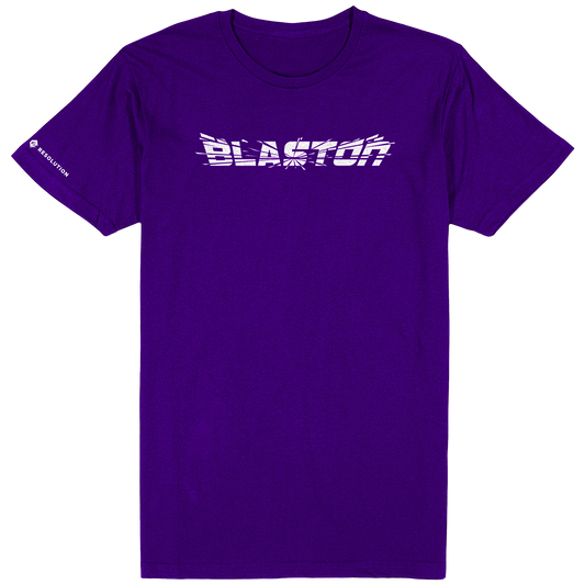 Blaston Logo Tee - White/Purple